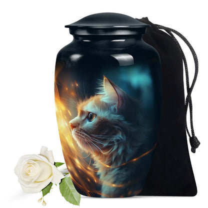 Personalized Cat Cremation Urn for Pet Ashes -  Yatskia
