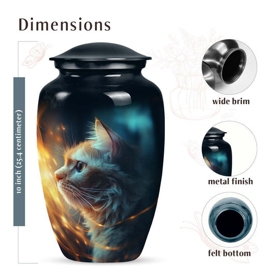 Glowing Cat Cremation Urns For Ashes - Cremation Urns for Cats