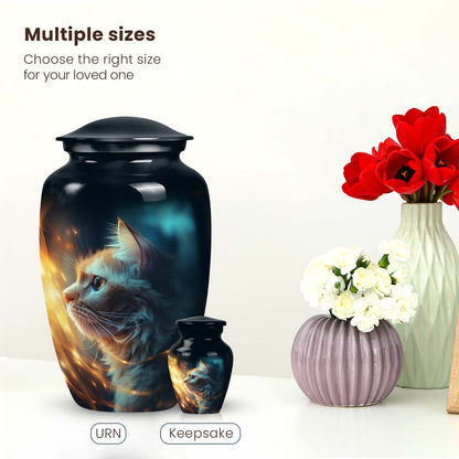 Personalized Cat Cremation Urn for Pet Ashes -  Yatskia