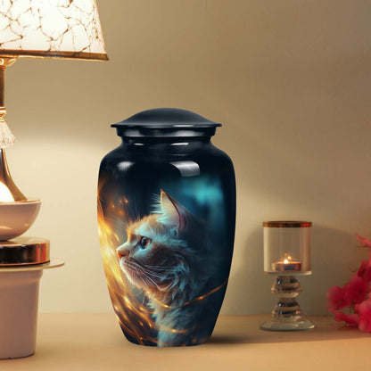 Personalized Cat Cremation Urn for Pet Ashes -  Yatskia