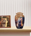 Ginger Cat Urn for Beloved Pet - Cremation Urns for Cats