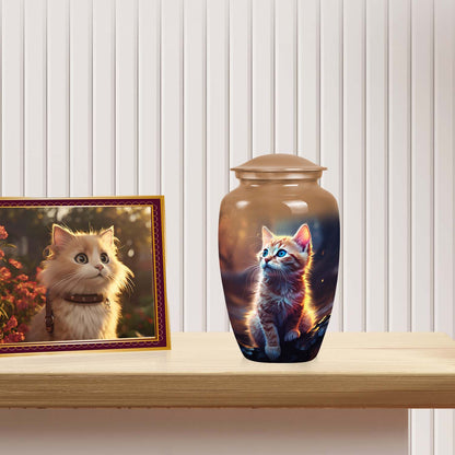 Personalized Pet Cremation Urn for Pet Ashes - 6-inch, 40 cu in - Yatskia