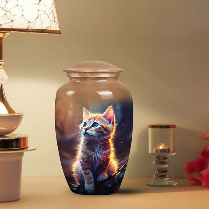 Personalized Pet Cremation Urn for Pet Ashes - 6-inch, 40 cu in - Yatskia