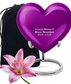 Purple Customizable Urn for Ashes – Personalized Purple Memorial Urn